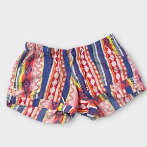 Boho Mossimo Tribal Geometric Print Shorts Size 7 Multicolor